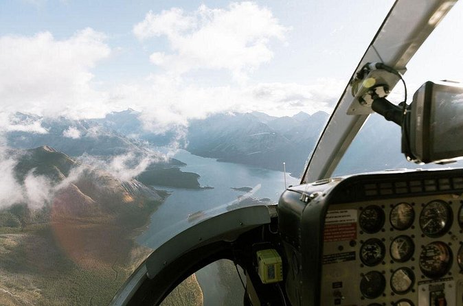45 mins Helicopter tour to Mt Assiniboine & its Glaciers in Banff - Crossing into Banff National Park