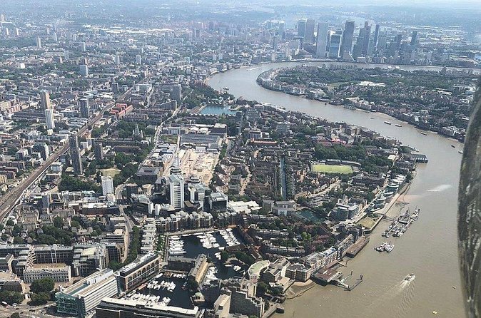 45 Minute London Olympic Helicopter Tour - On toward the Olympic Park
