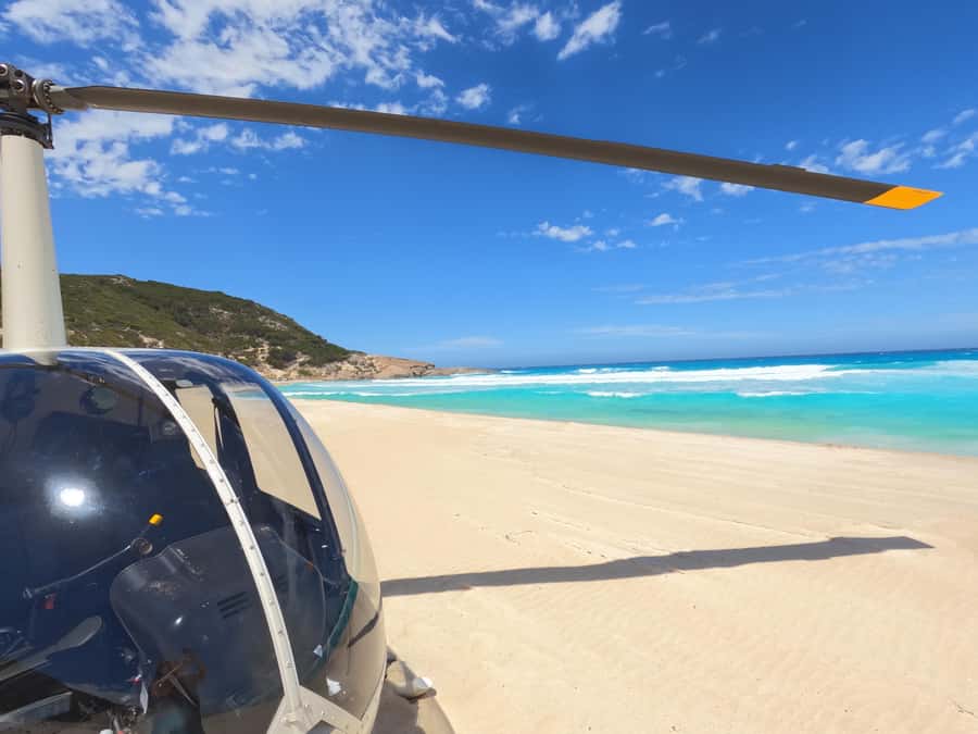 Albany: 60 min scenic helicopter flight - Doors-off flying and what to wear