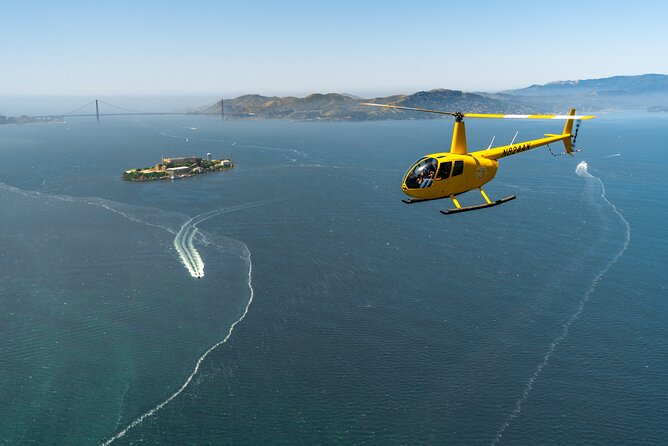 Alcatraz City Sites Helicopter Adventure - Sausalito and its houseboat communities
