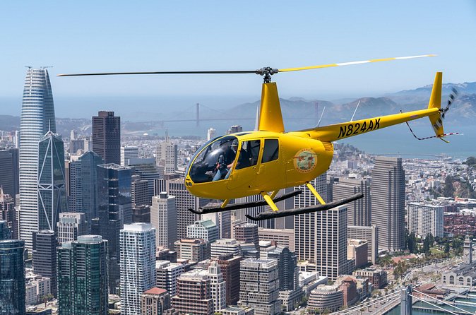 Alcatraz City Sites Helicopter Adventure - Pilot commentary and the private cabin