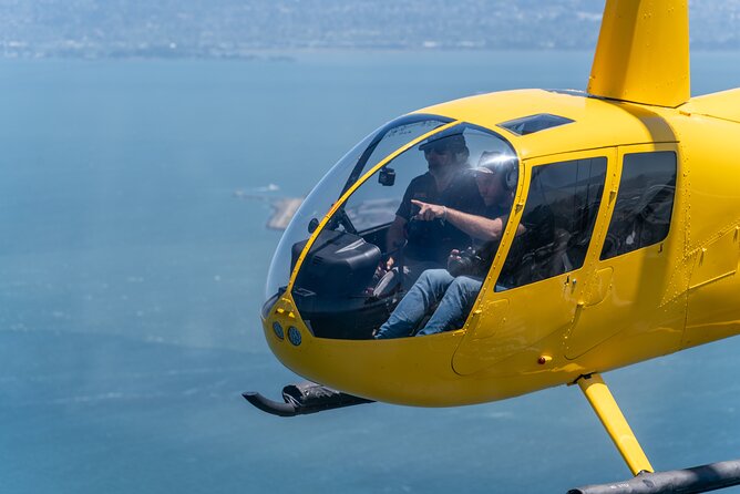 Alcatraz City Sites Helicopter Adventure - Passing over the Golden Gate Bridge