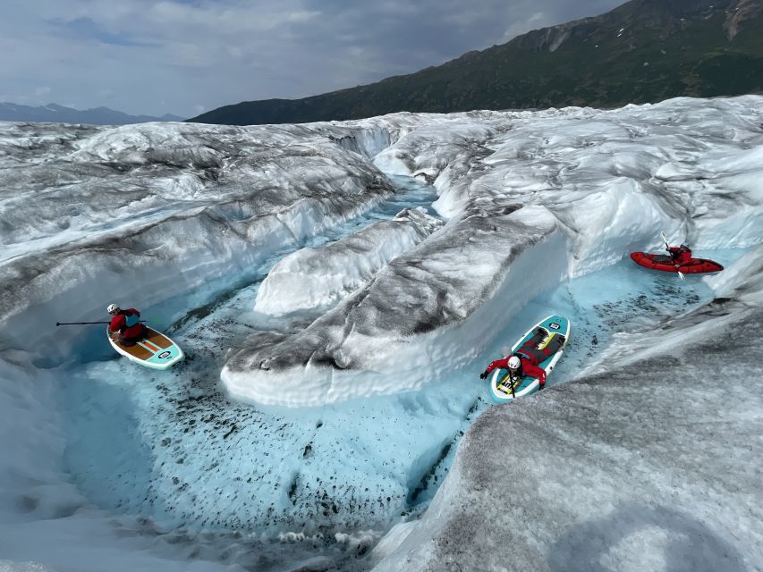 Anchorage: Knik Glacier Helicopter and Paddleboarding Tour - The cold-water jump at Knik Glacier