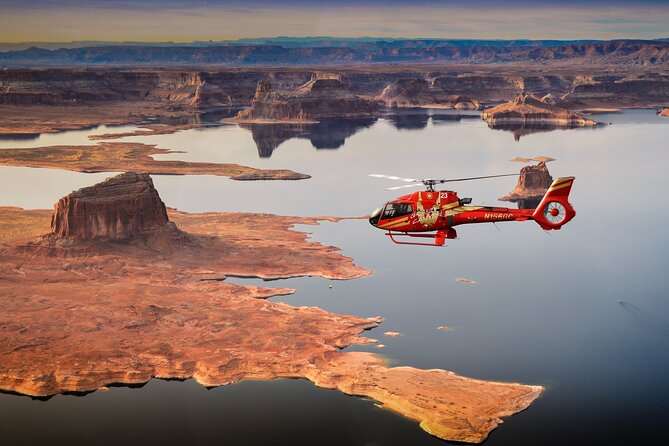 Arizona Desert Helicopter Tour Including Tower Butte Landing - Horseshoe Bend from above