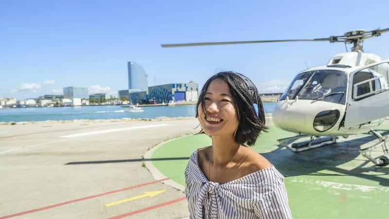 Barcelona: Helicopter Flight & Heliport Boat Transfer - What happens at the heliport
