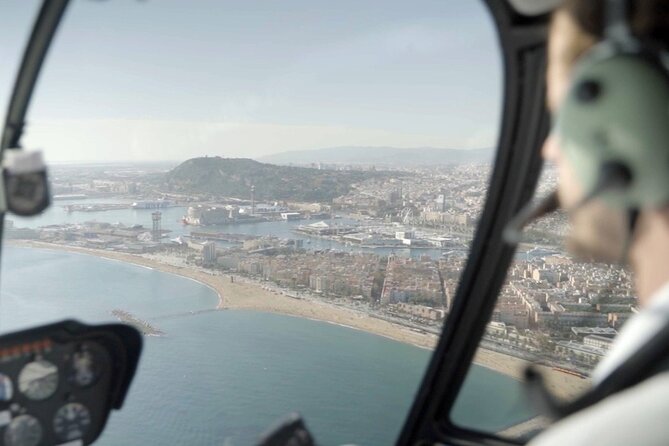Barcelona Official Helicopter Tour with In-flight Video - Barceloneta and Mar Bella show Barcelona’s beach life
