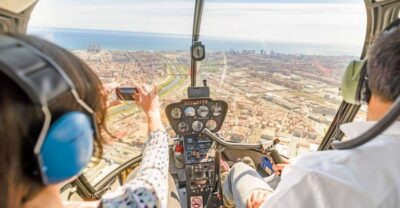 Panoramic Helicopter Flight & Boat Transfer