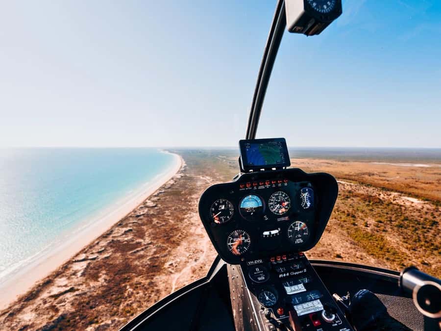 Broome: 30-Minute Scenic Helicopter Flight - Gantheaume Point’s red cliffs and lighthouse