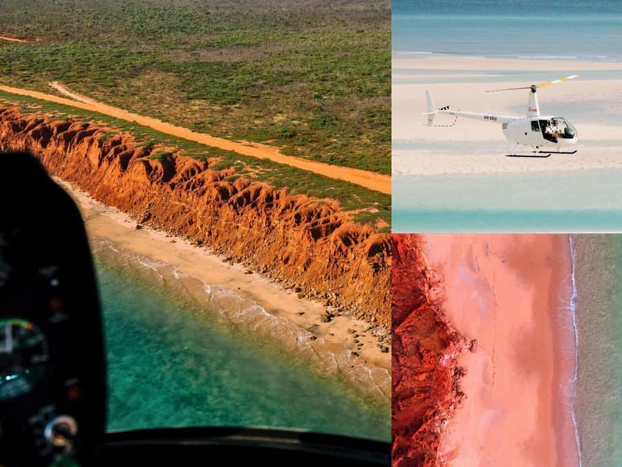 Broome: Cliffs & Coast 60 minute Scenic Helicopter Flight - James Price Point and the Red Cliffs