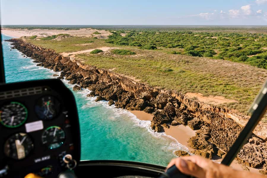 Broome: Cliffs & Coast 60 minute Scenic Helicopter Flight - Willie Creek and the Pearl Farm