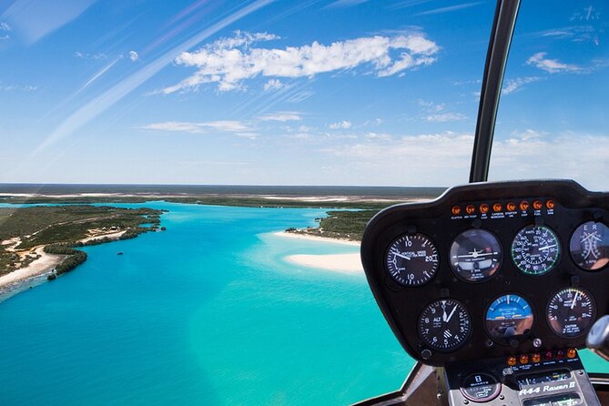 Broome's Cliffs & Coast: 60-Minute Scenic Helicopter Experience - Willie Creek and the patterns of the pearl farms