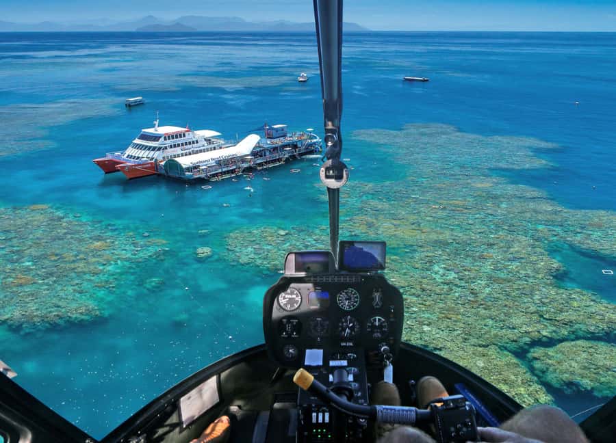 Cairns: Half Day Helicopter & Snorkeling Tour - The catamaran ride to the Outer Reef