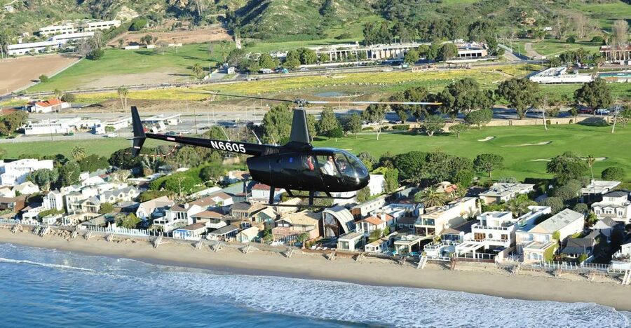 California Coastline & Hollywood Celebrity Helicopter Tour - From Marina del Rey to Venice Beach