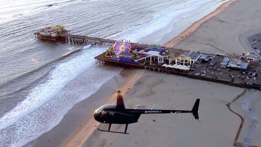 California Coastline & Hollywood Celebrity Helicopter Tour - Santa Monica Pier and the Pacific Palisades