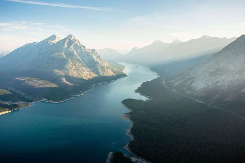 Canadian Rockies: Helicopter Flight with Exploration Hike - Landing by the Cline River and Waterfalls Creek