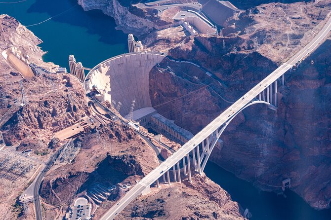 Daytime Hoover Dam and Las Vegas Strip Helicopter Flight - Leaving Las Vegas for Lake Mead