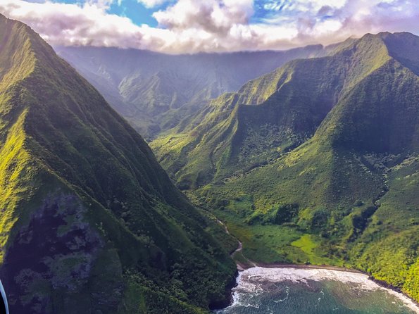 Doors Off West Maui and Molokai 45 minute Helicopter Tour - Molokai’s north shore and its sheer sea cliffs