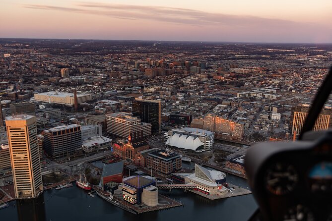 Downtown Baltimore Helicopter Tour - Timing and weather can shape the flight
