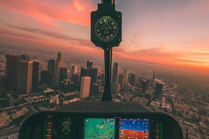 Downtown LA Lights: Your Private Sunset and Night Helicopter Tour - Dodger Stadium and the city’s sports landmarks