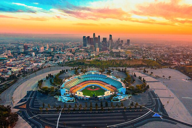 Downtown LA Lights: Your Private Sunset and Night Helicopter Tour - Downtown Los Angeles from above