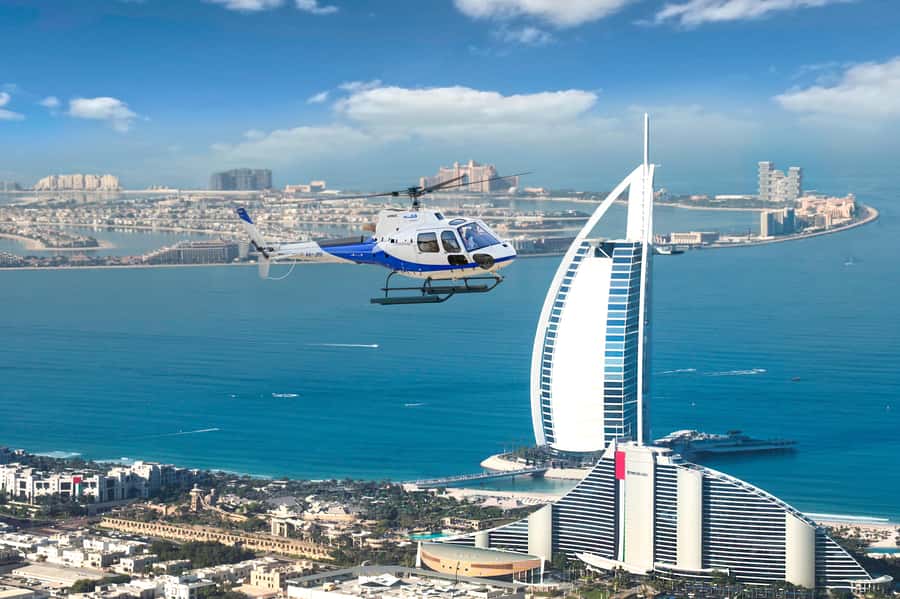 Dubai: 12-Min Helicopter Adventure Above The Palm - The 12-minute route, sight by sight