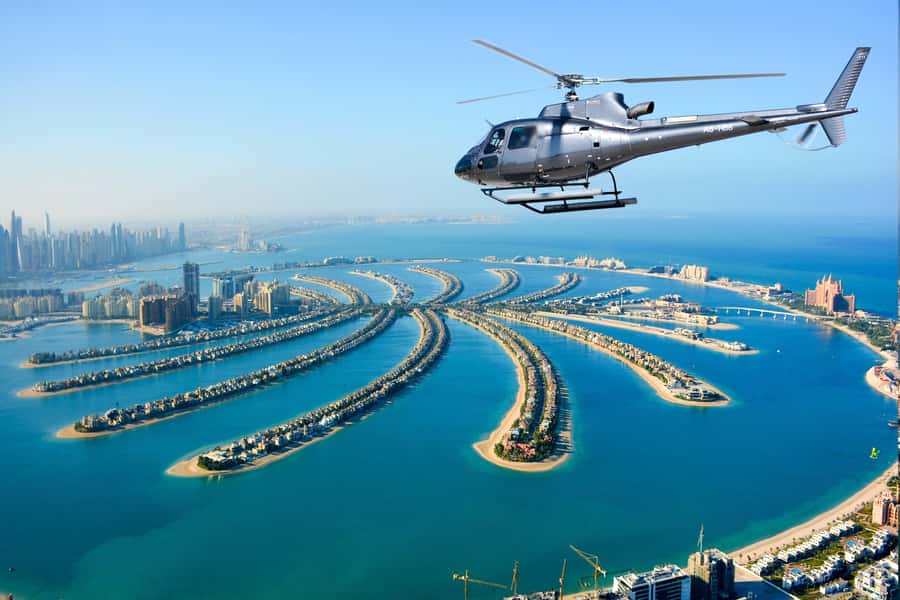 Dubai: 17-Minute Helicopter Tour over Palm Jumeirah - Palm Jumeirah from the air