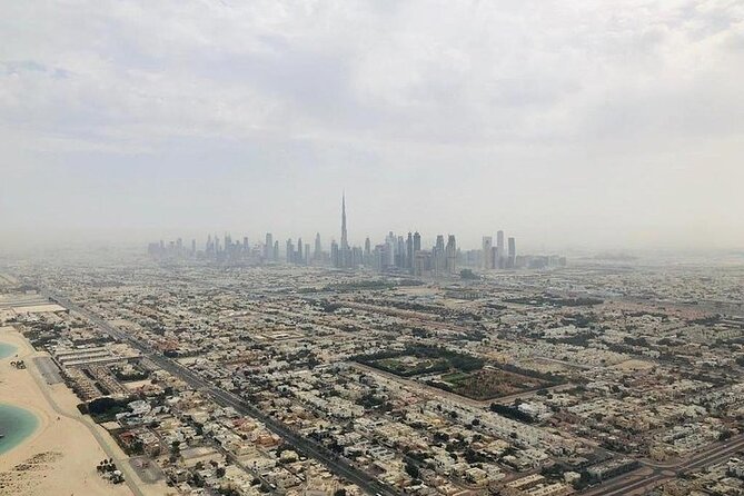 Dubai Helicopter tour with both way Private transfers - Burj Khalifa from a different angle