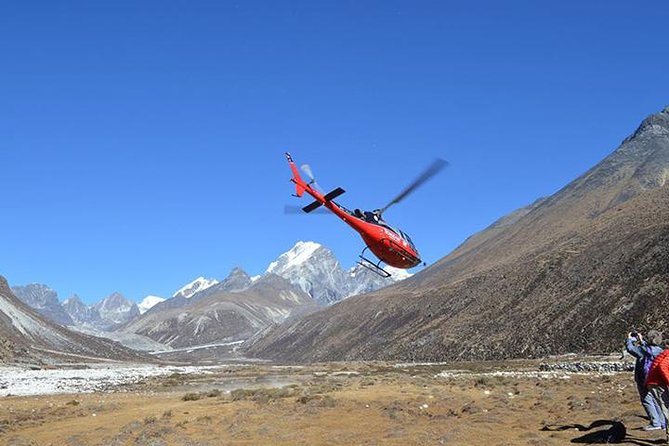 Everest Base Camp Helicopter Tour landing at Hotel Everest View - Lukla is a practical ten-minute pause