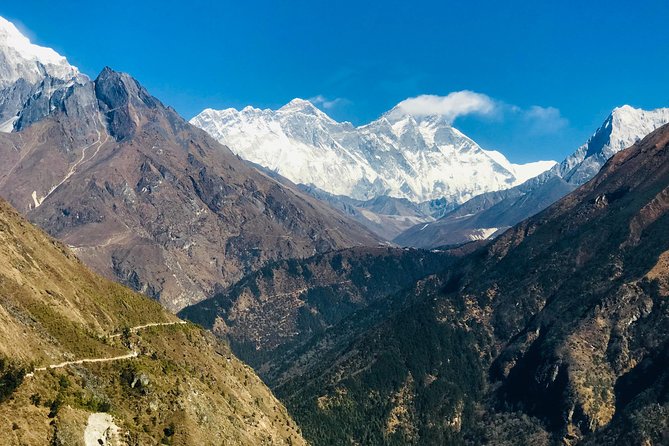 Everest Base Camp Helicopter Tour with Hotel Everest View Landing - Everest Base Camp from the air, with Kala Patthar as the real landing point
