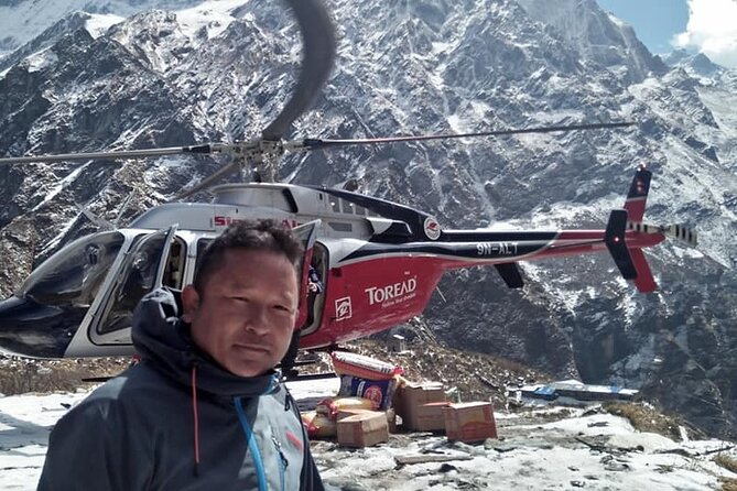 Everest Base Camp Landing by Helicopter at kalapathar View Point - Breakfast at Hotel Everest View