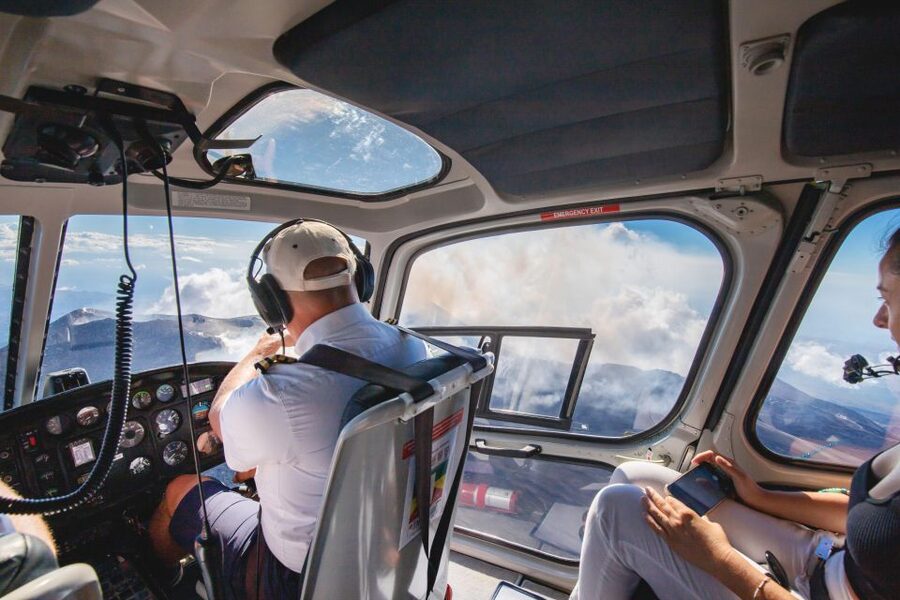 Fiumefreddo: Group Flight Helicopter Tour over Etna - Starting at HeliSicily in Fiumefreddo
