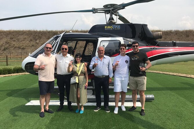 Florence Helicopter - Arriving at Tenuta Torciano near San Gimignano