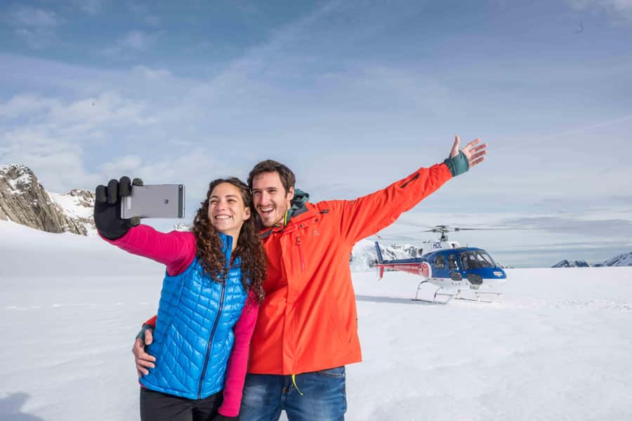 Fox Glacier and Mount Cook Helicopter Flight - The snowfield landing is the heart of the trip