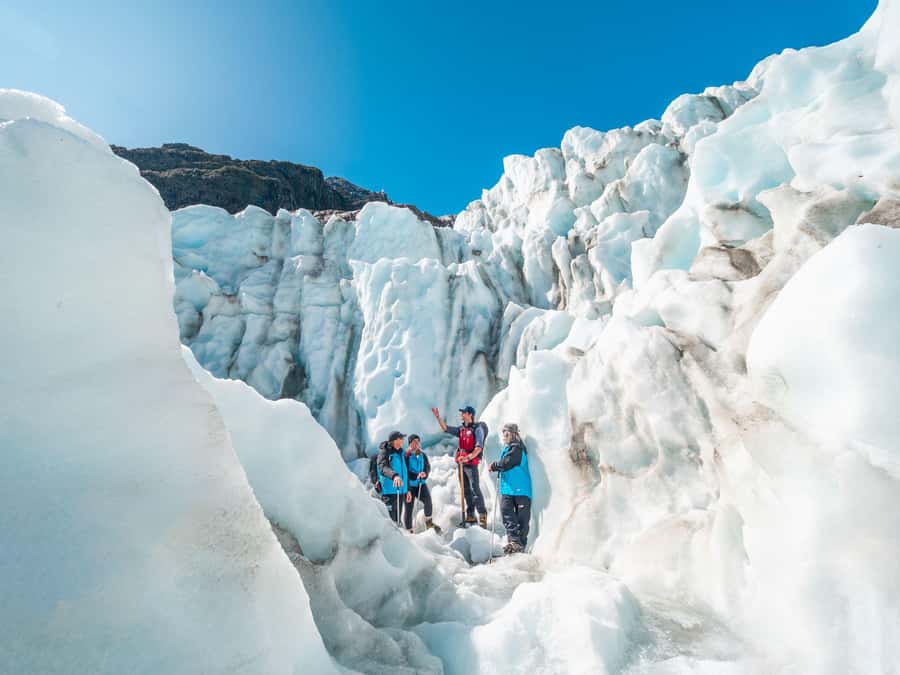 Fox Glacier: Up to 3 Hours Hike with Helicopter Transfer - Landing on the ice and learning to walk with crampons
