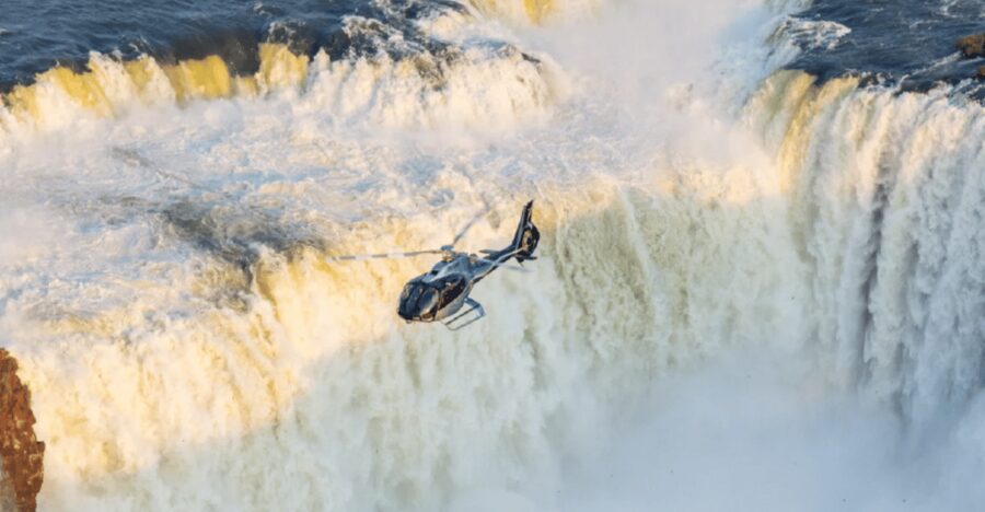 Foz do Iguaçu: Helicopter Flight over the Iguassu Falls - The view of Devil’s Throat