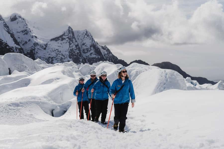 Franz Josef: 2.5 Hour Glacier Hike with Helicopter Transfer - Ice caves, crevasses, and changing blue ice