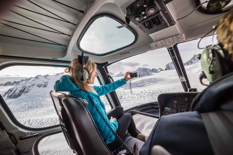Franz Josef, Fox Glacier & Mt Cook Helicopter Scenic Flight - Franz Josef Glacier from above