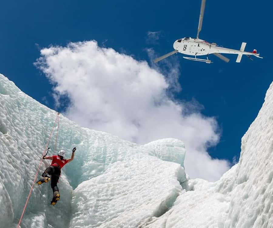 Franz Josef: Glacier Ice Climb experience with Heli Transfer - What the guide ratio means on the ice