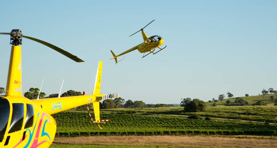 From Lyndoch: Barossa Valley 15-Minute Helicopter Flight - Taking off from the Hoffnungsthal Valley