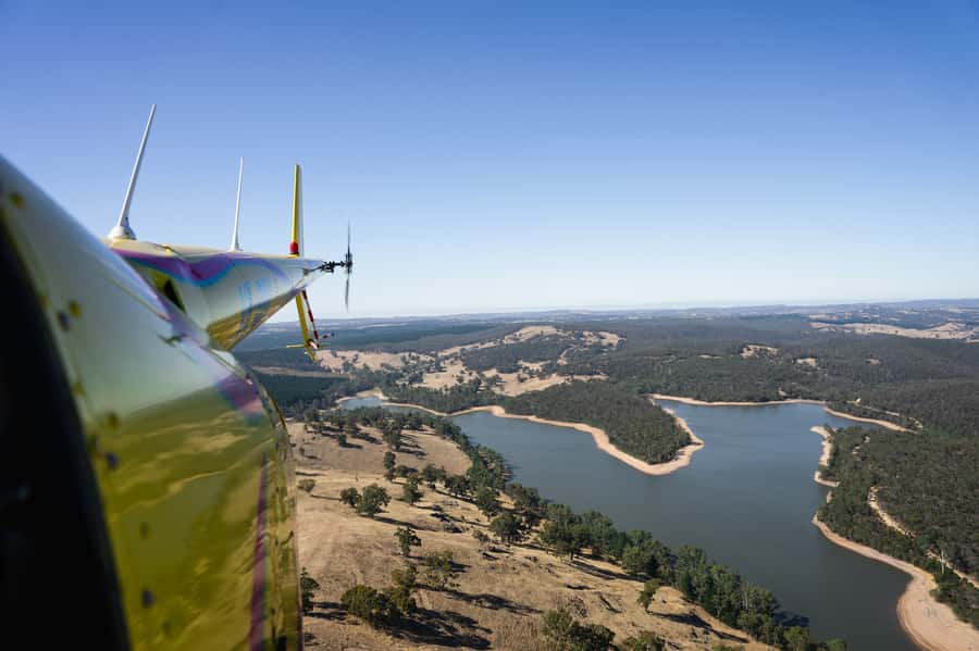 From Lyndoch: Barossa Valley 15-Minute Helicopter Flight - Lyndoch, the southern Barossa, and the goldfields