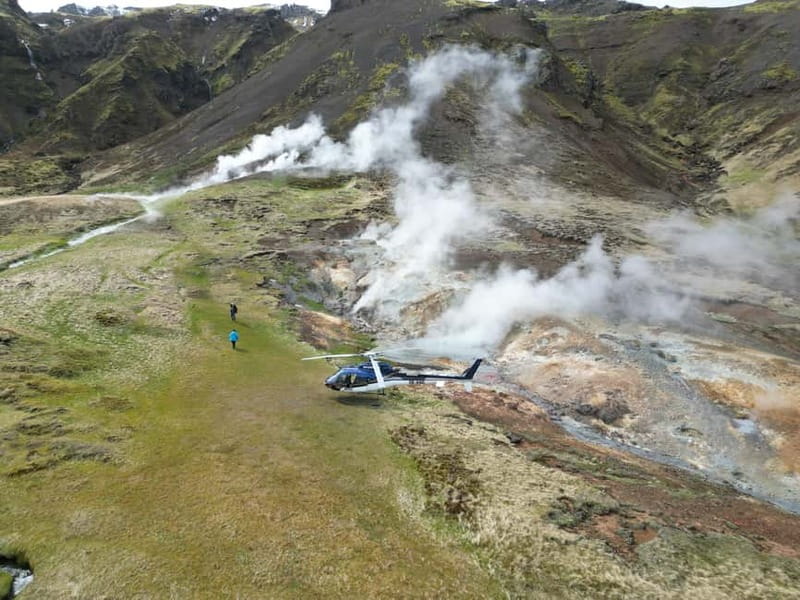 From Reykjavik: Fire And Ice Helicopter Tour with 2 Landings - What the two-hour schedule really gives you
