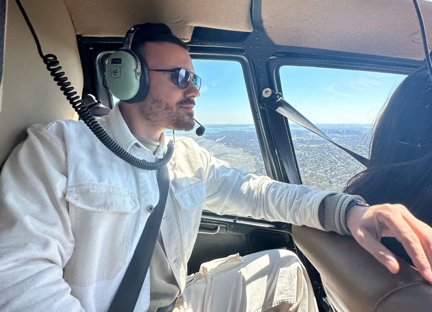 From Westchester: NYC Private Helicopter Tour for Couples - The safety briefing and takeoff