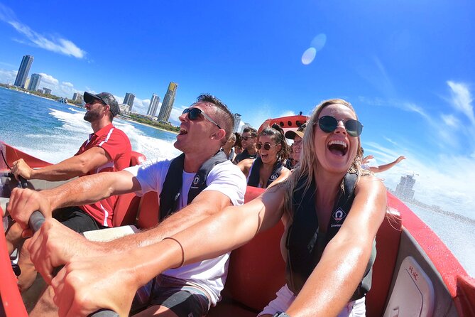 Gold Coast Helicopter 10 min Flight and Jet Boat Ride - The transfer from boat to helicopter
