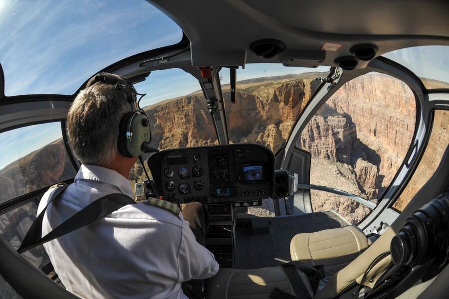 Grand Canyon Dancer Helicopter 25-minute Tour from South Rim - Pilots, commentary, and the human side of the flight