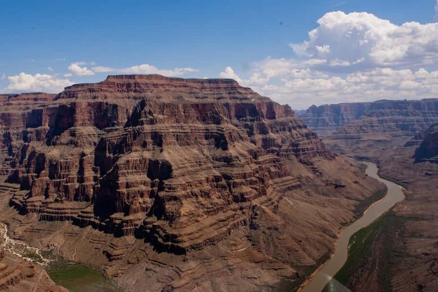Grand Canyon: Fly Below Rim and Beyond Helicopter Air Tour - Grand Wash Cliffs and Spirit Mountain views