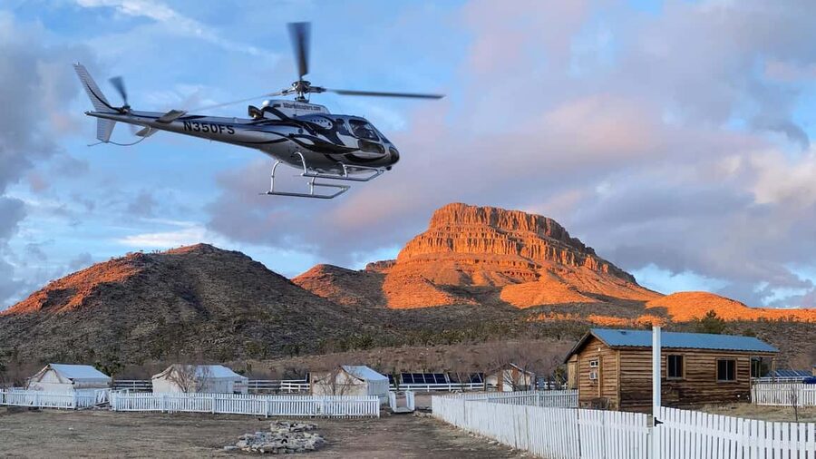 Grand Canyon: Fly Below Rim and Beyond Helicopter Air Tour - From Grand Canyon Western Ranch to Joshua trees