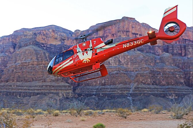 Grand Canyon West Helicopter Tour with VIP Skywalk and Boat Ride - The helicopter flight over Grand Canyon West