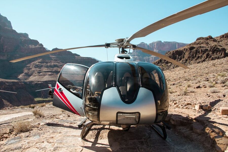 Grand Canyon West: West Rim Helicopter Tour with Landing - Descending below the rim