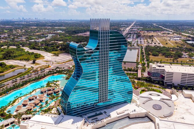 Guitar Hotel or Miami Dolphins Stadium Helicopter Tour - Seeing Hard Rock Stadium from the air