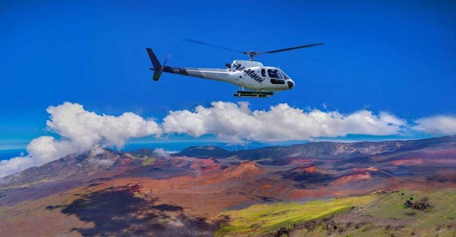 Hana Rainforest and Haleakala Crater 45-min Helicopter Tour - The safety briefing and small helicopter cabin
